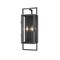 Z-Lite Lucian 2 Light Outdoor Wall Sconce, Black & Clear 598M-BK - alternate 1